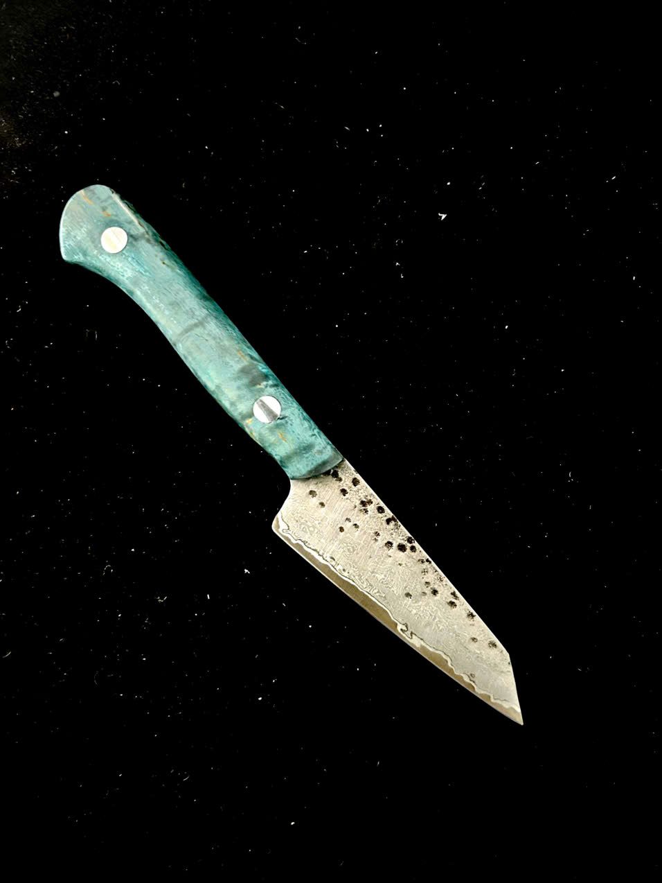Petty Damascus Vân búa Lõi thép kháng gỉ N690 80mm