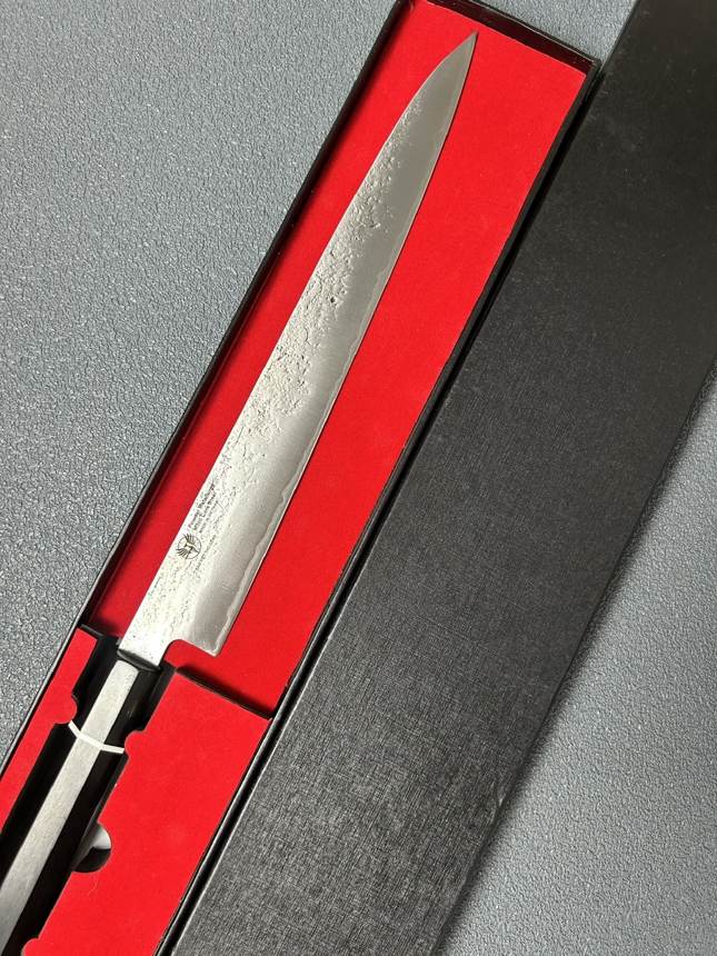Sujihiki Hoàn thiện Nashiji Lõi thép bột M390 27cm