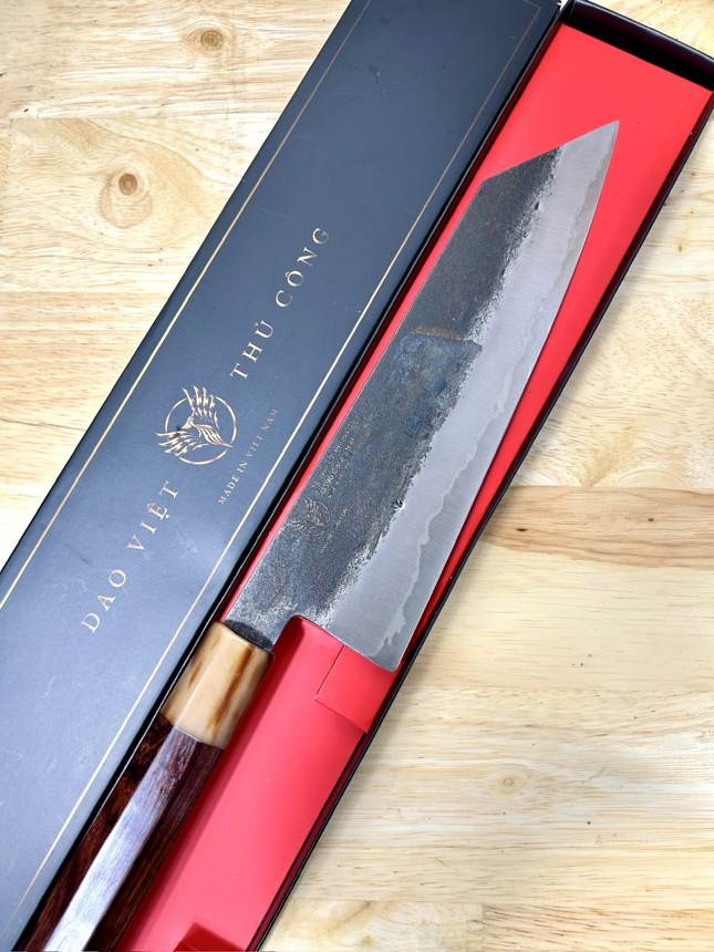 Kiritsuke Kurouchi Lõi thép bột M390 210mm