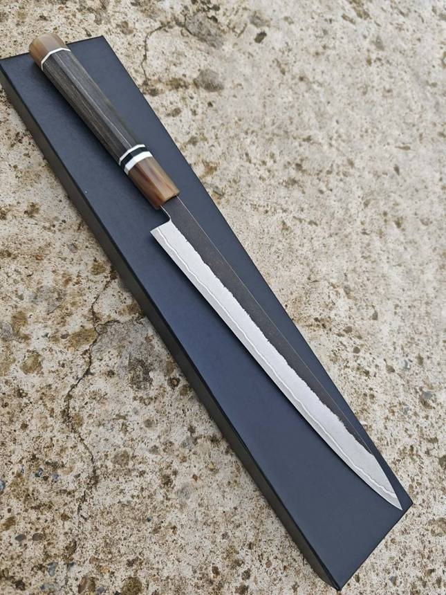 Sujihiki Kurouchi Damascus Lõi thép bột M390 300mm