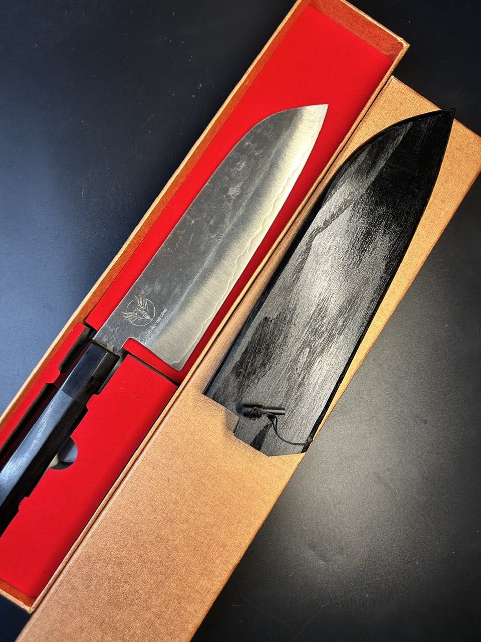 Santoku Kurouchi Lõi thép bột M390 200mm