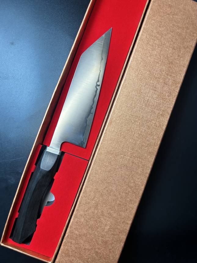 Bunka 3 Lớp lõi thép bột tốc độ cao cán gỗ đen 180mm